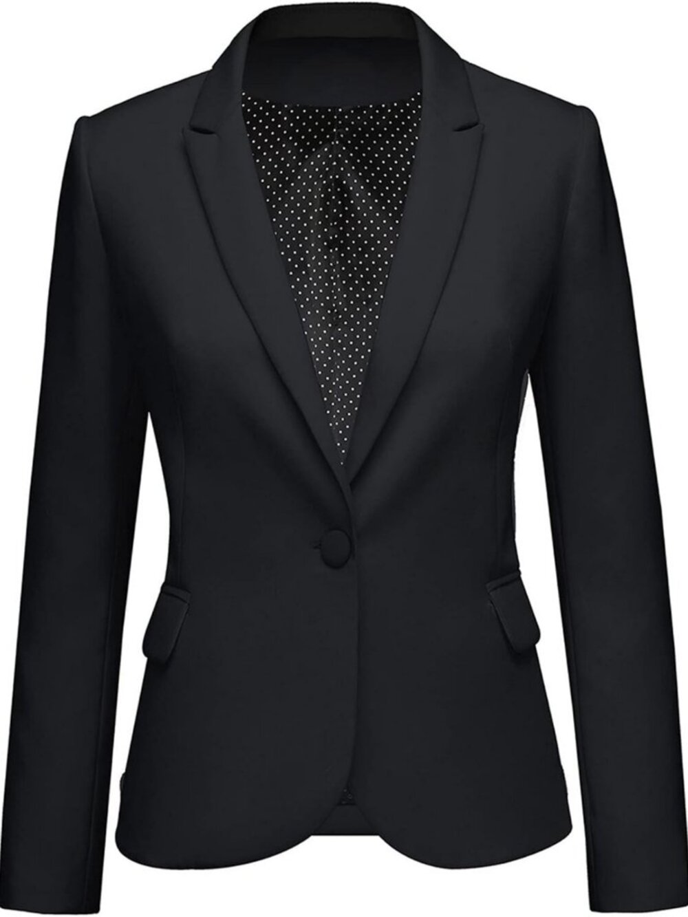 Chic Women's Blazers - Business Casual Long Sleeve Suit Jackets for Work